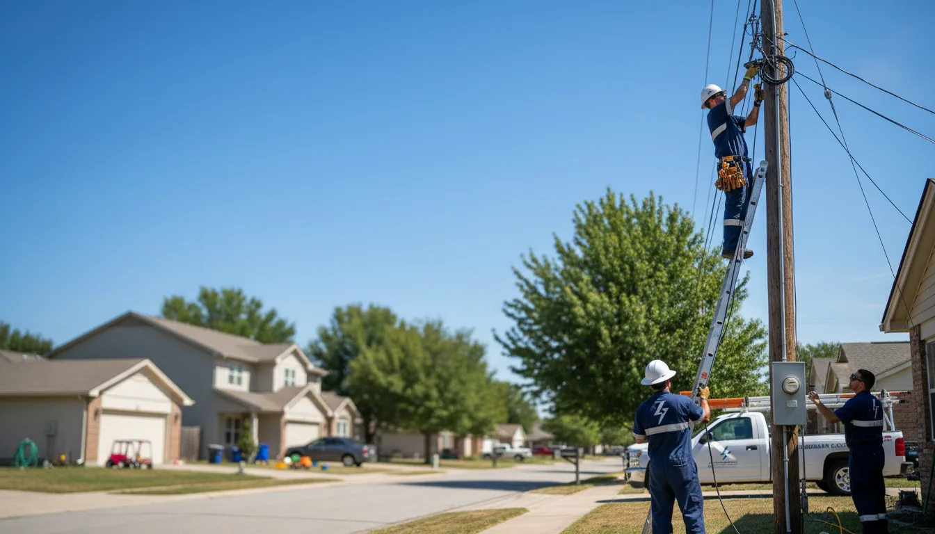 Residential electrician providing installation services in Dunlap, IL
